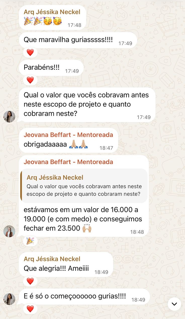 Depoimento de Autenticità no WhatsApp
